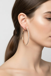 Holiday Sparkle Ultra Thin Hoop Earrings ilaments Jewelry