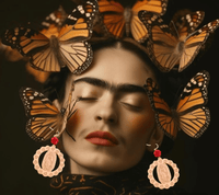 Virgen de Guadalupe Rose Earrings ilaments Jewelry