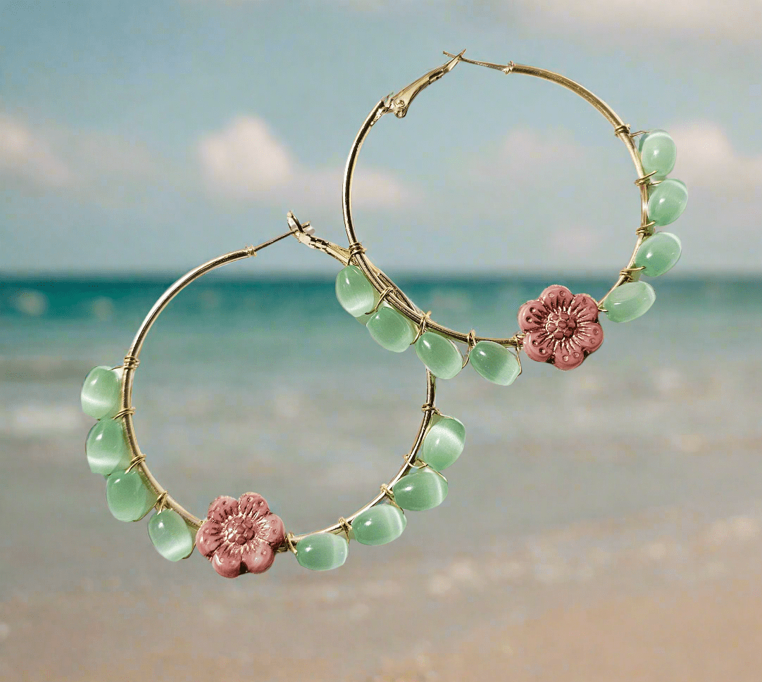 I Am Blooming Hoop Earrings ilaments Jewelry