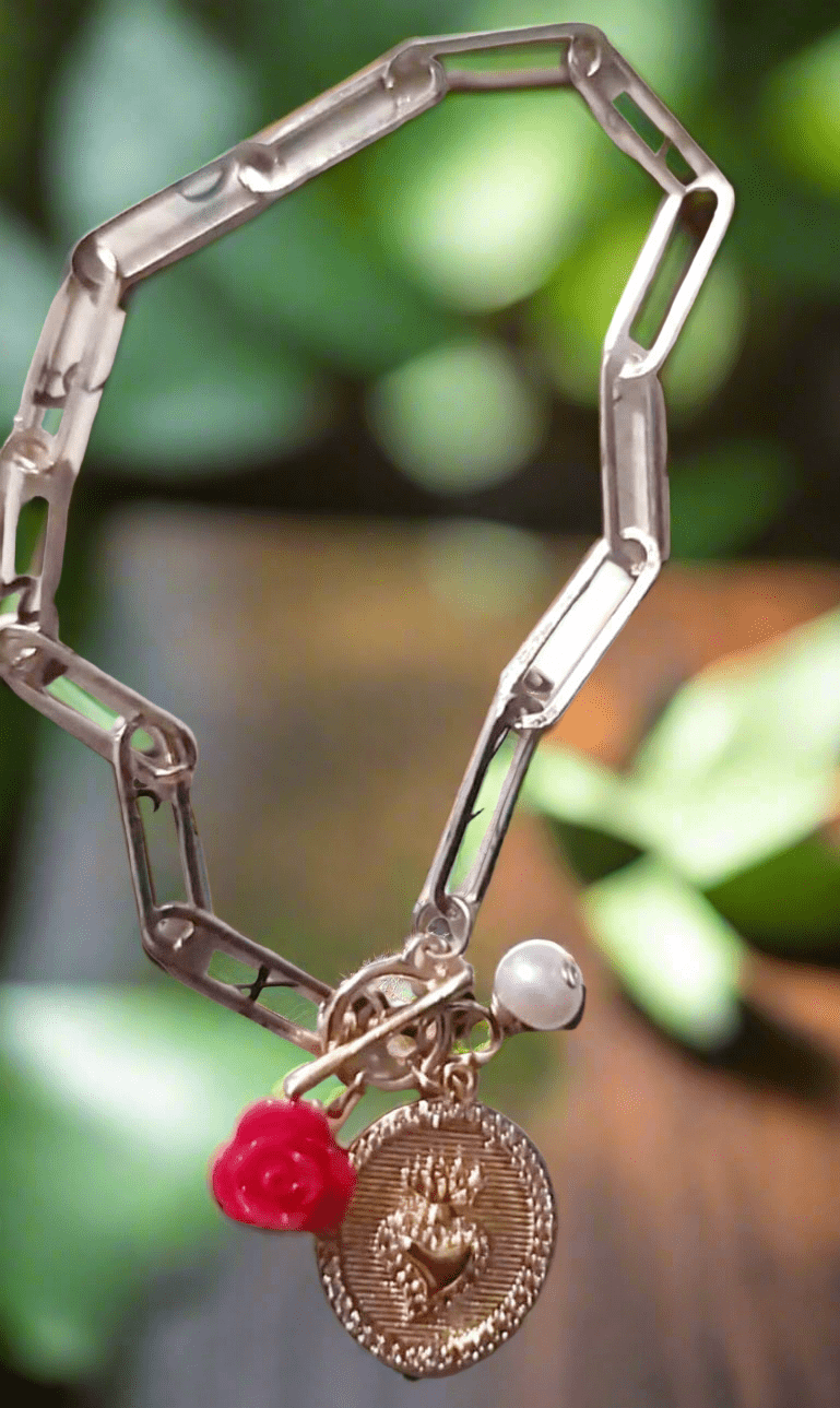 Sagrado Corazon Charm Bracelet ilaments Jewelry