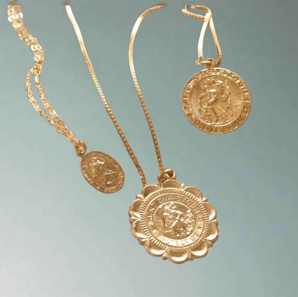 St. Christopher 14ktGF Charm Necklace ilamentsjewelry