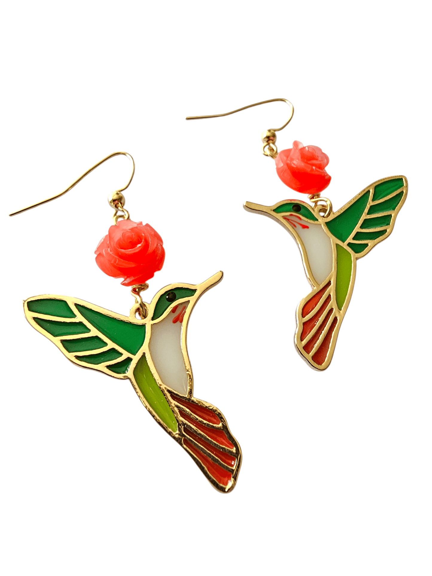 Hummingbird Sueno Rose Earrings ilaments Jewelry
