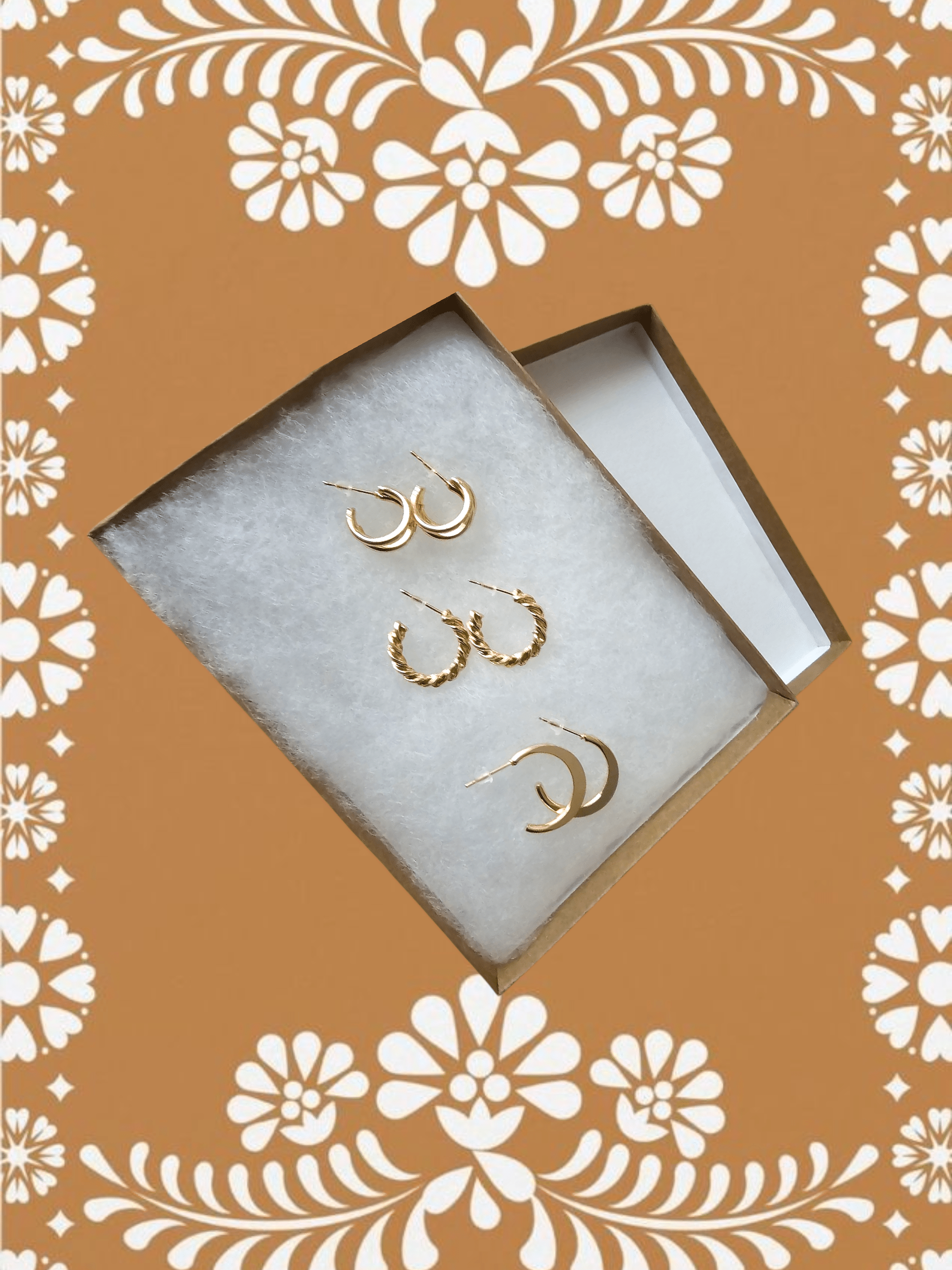 Mystery Gold Hoop Earrings Bundle ilaments Jewelry