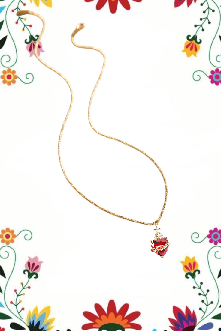 Milagro de Amor Heart Charm Necklace ilaments Jewelry