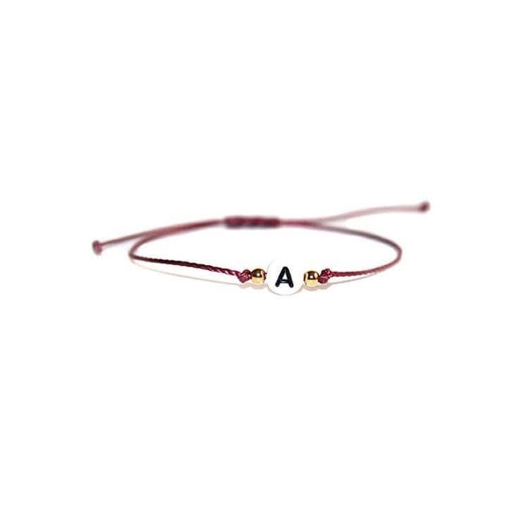 Initial Letter Wish Bracelet ilaments Jewelry