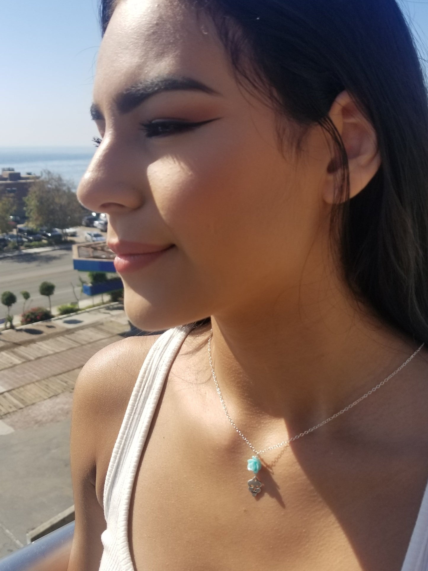 Skull Charm Necklace ilamentsjewelry