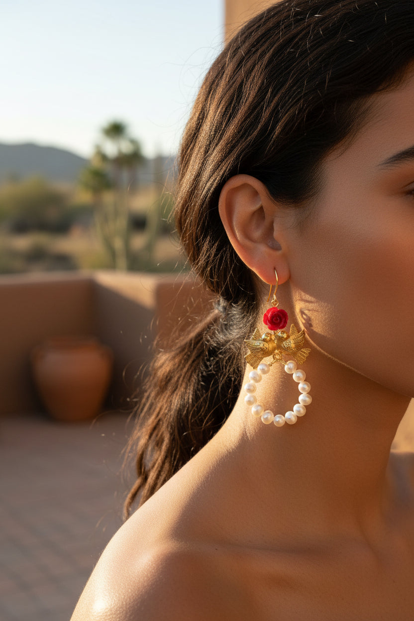 Lovebird 14kt Gold Earrings ilamentsjewelry