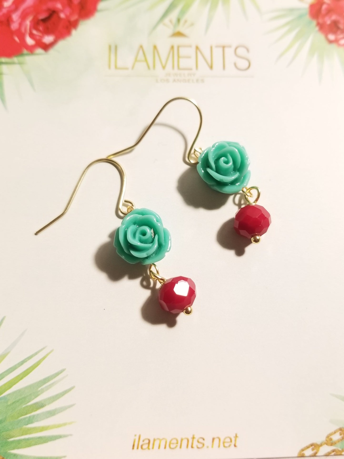 La Flor Crystal Earrings ilamentsjewelry