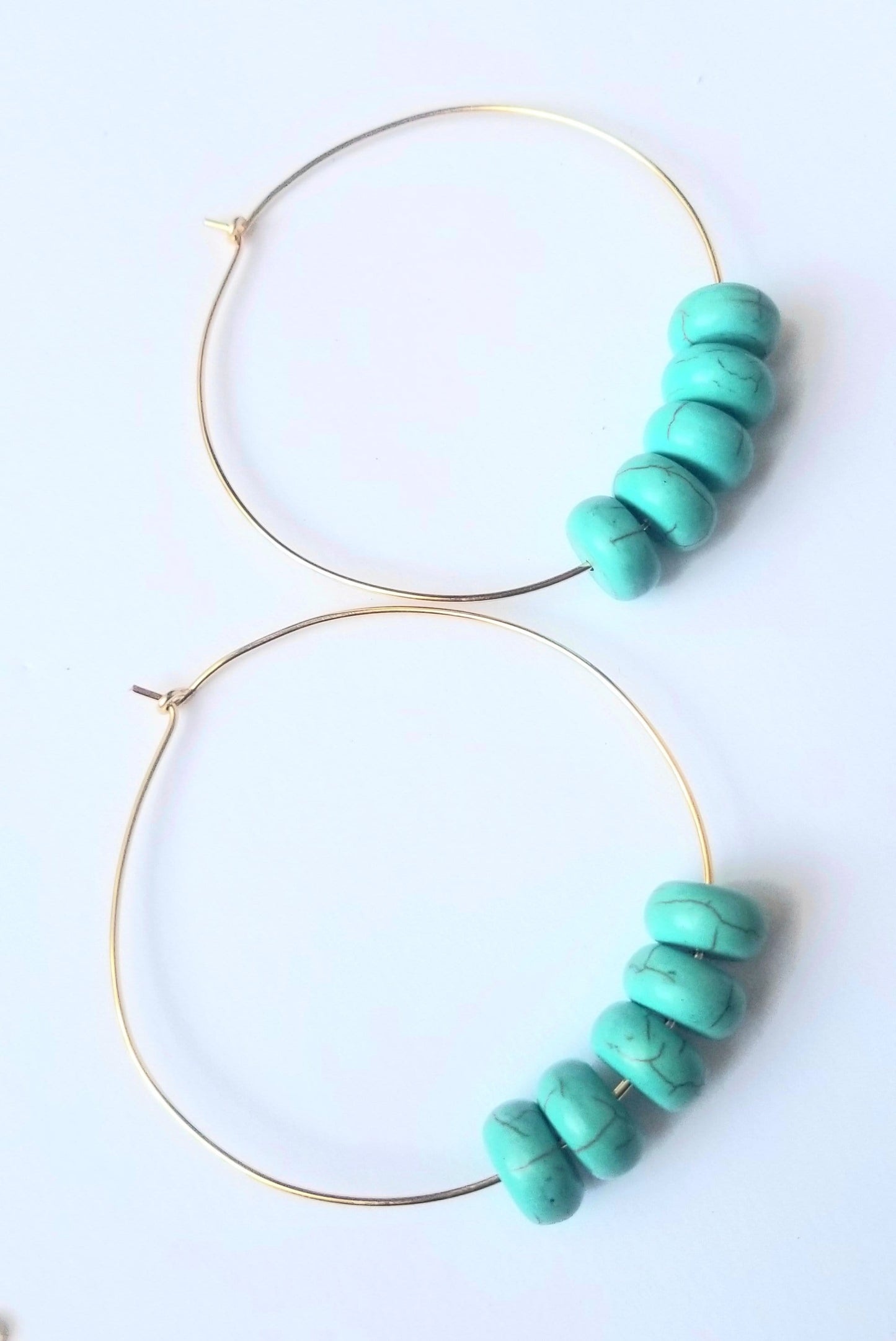 Leia Turquoise Hoop Earrings ilamentsjewelry