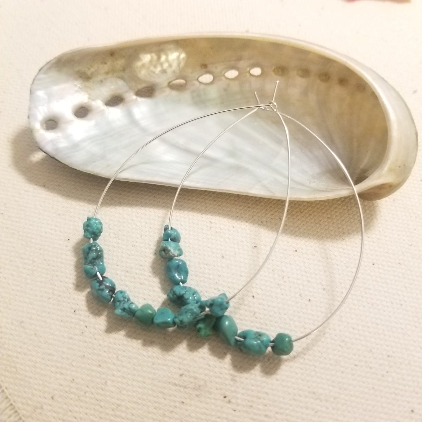 Ila Turquoise Hoops ilamentsjewelry