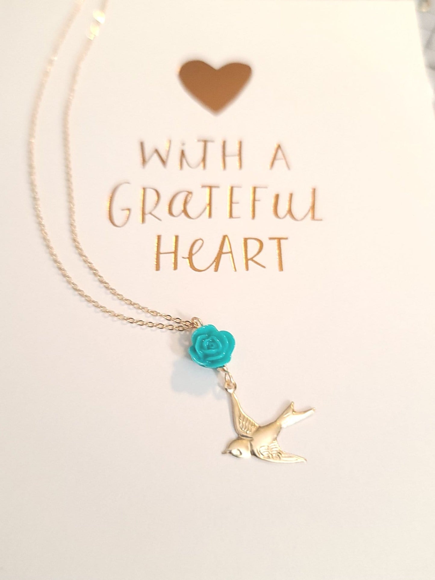 Pajaro y Flor 14kt Gold Fill Necklace ilaments Jewelry