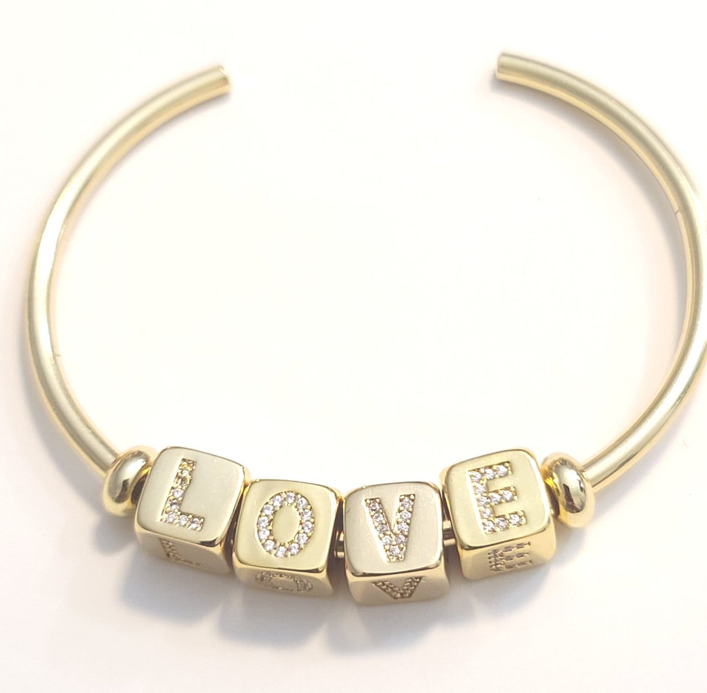 Love Cz Word Cuff Bracelet ilaments Jewelry