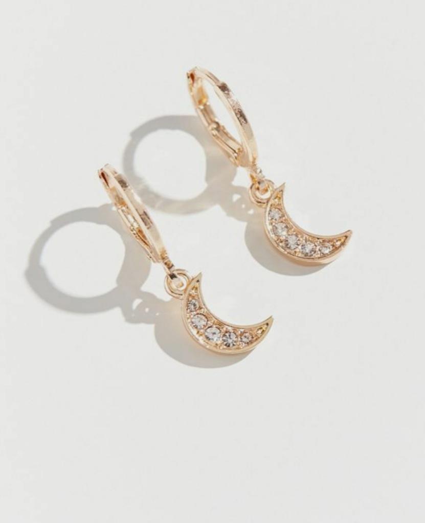 Crescent Cz Moon Earrings ilaments Jewelry