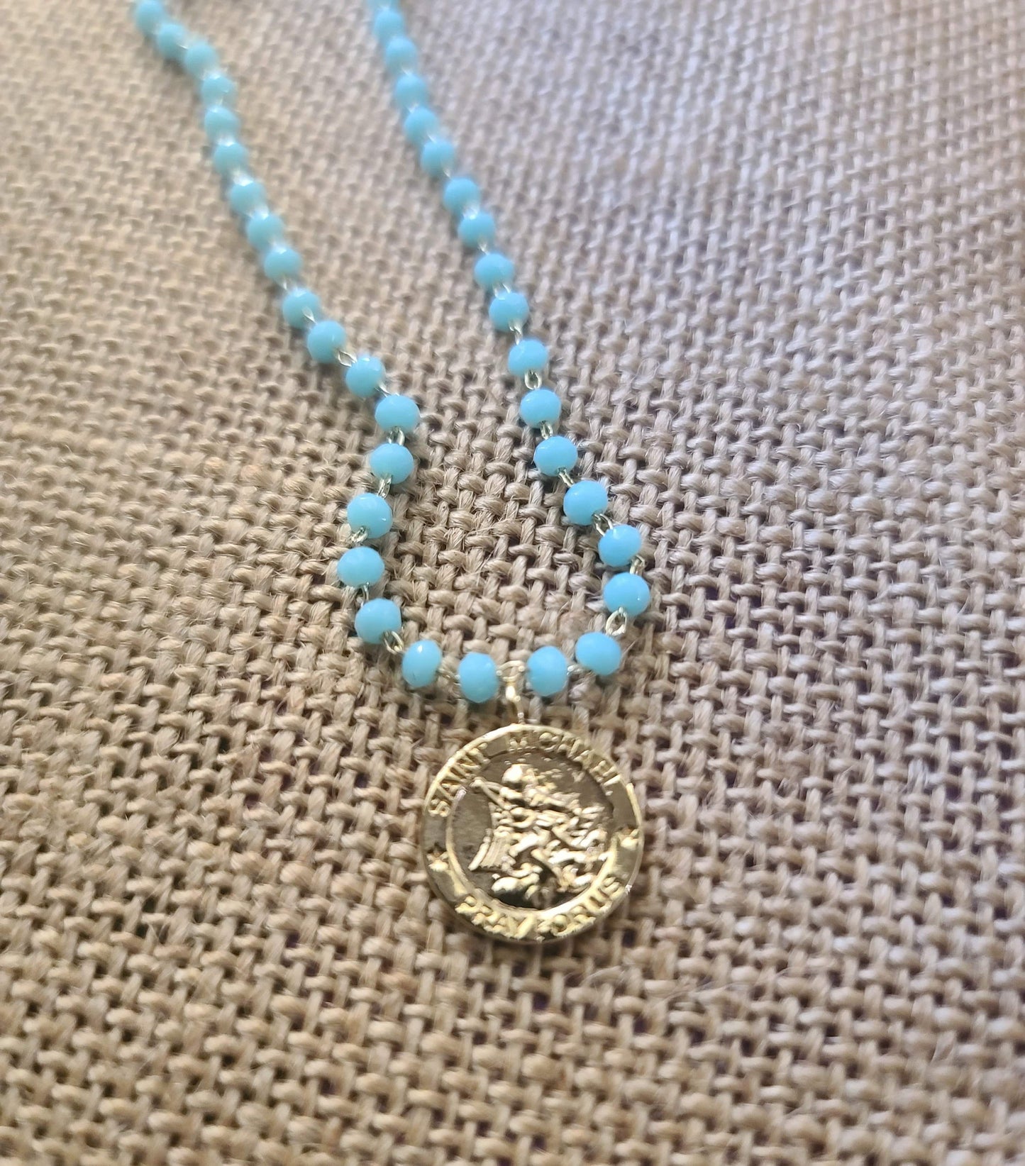 St. Michael Rosary Necklace ilaments Jewelry