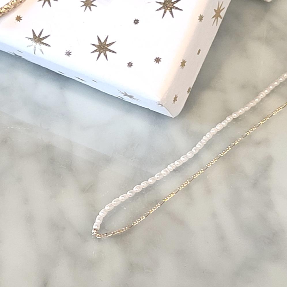 Pearl Link Necklace ilaments Jewelry