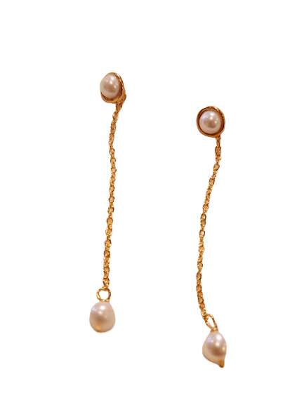 Pearl Dangle Earrings ilaments Jewelry