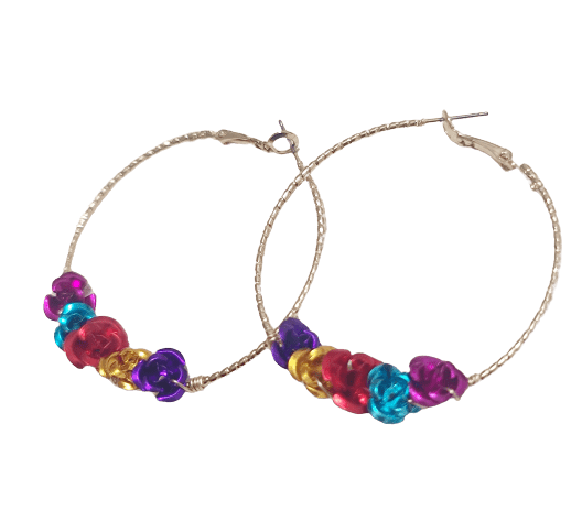 Fiesta Floral Hoop Earrings ilaments Jewelry