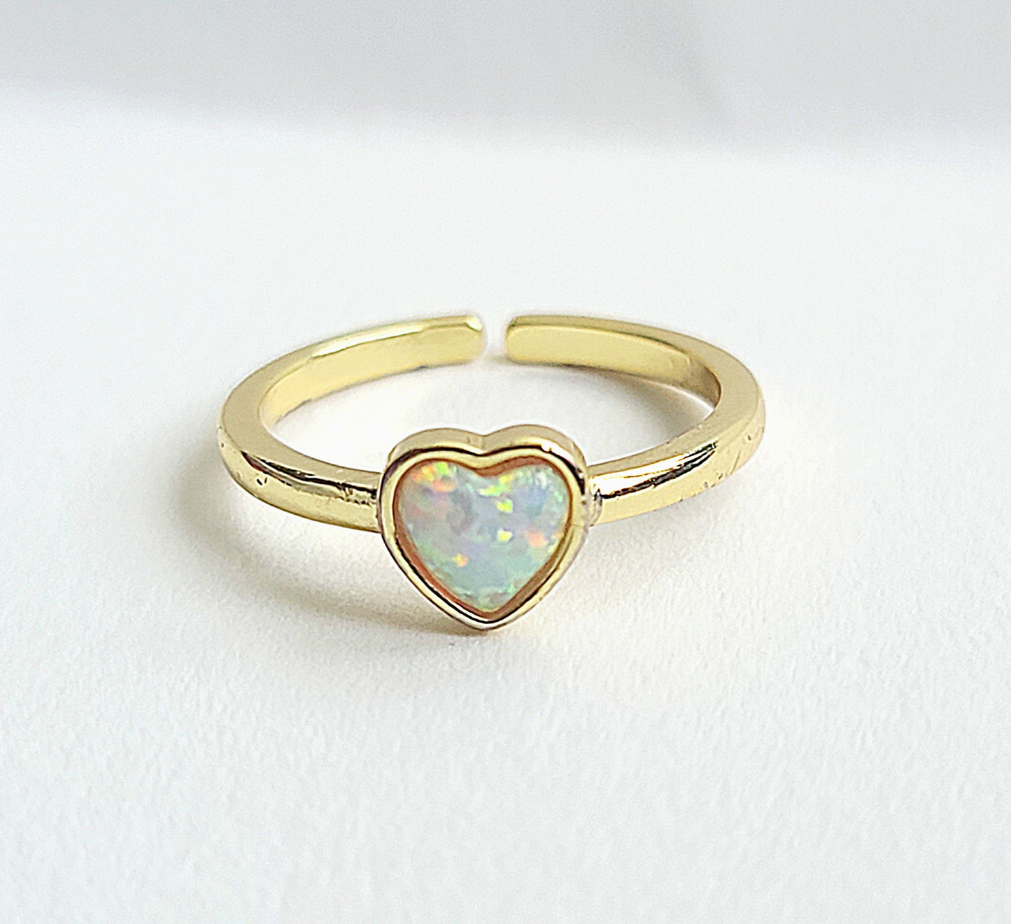 Opal Heart Ring ilaments Jewelry