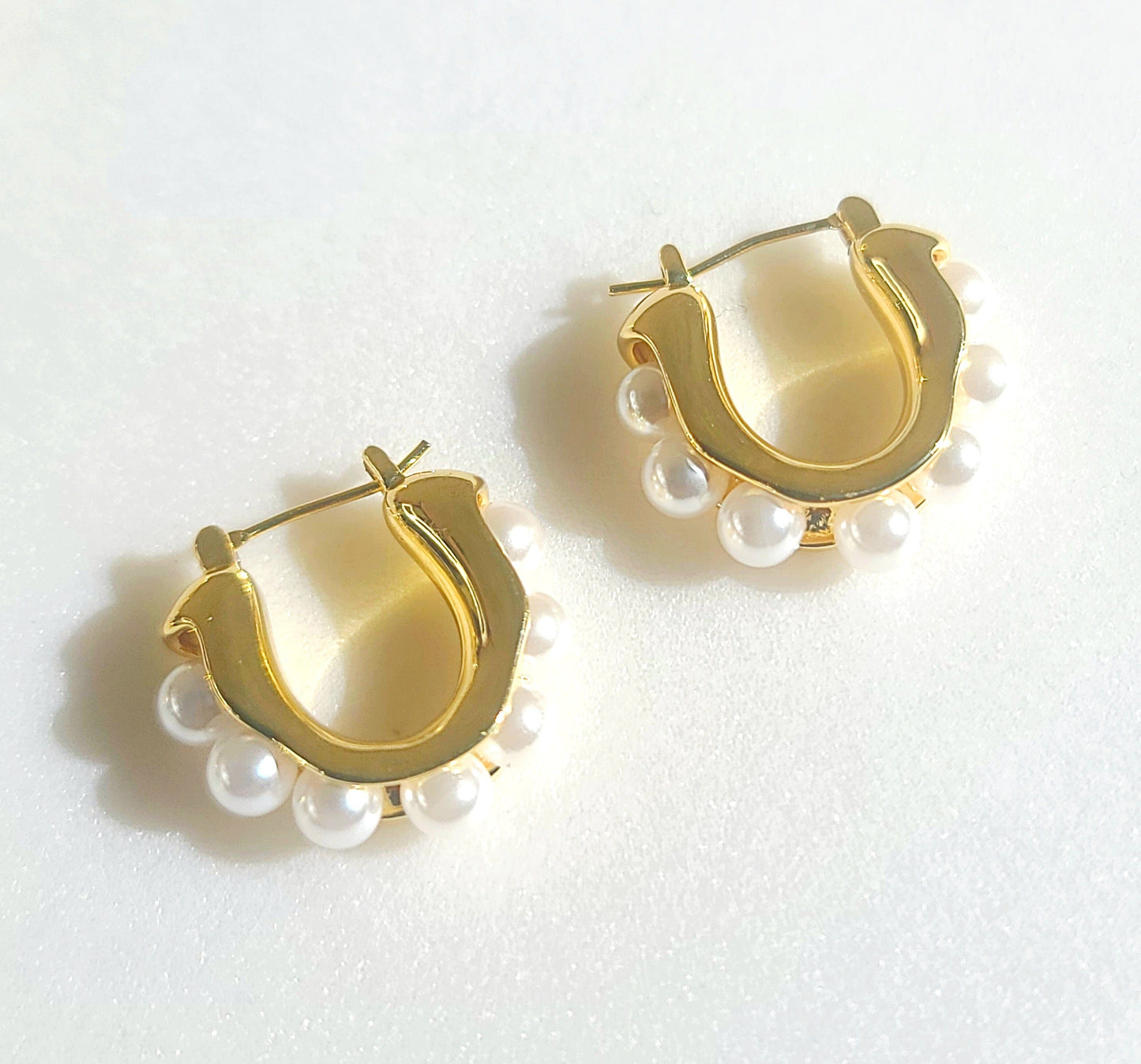 Pearlcore Huggie Hoop Earrings ilaments Jewelry