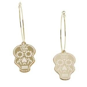 Vida Sugar Skull Hoops ilamentsjewelry
