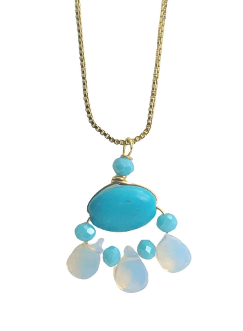 Xochitl Turquoise Opalite Necklace ilaments Jewelry