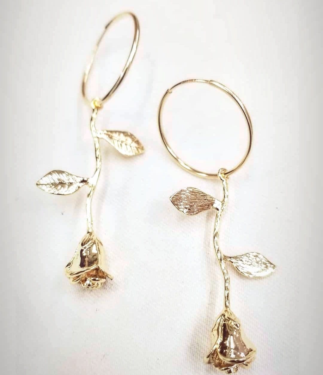 Rosa Drip 14kt Gold Fill Hoop Earrings ilamentsjewelry
