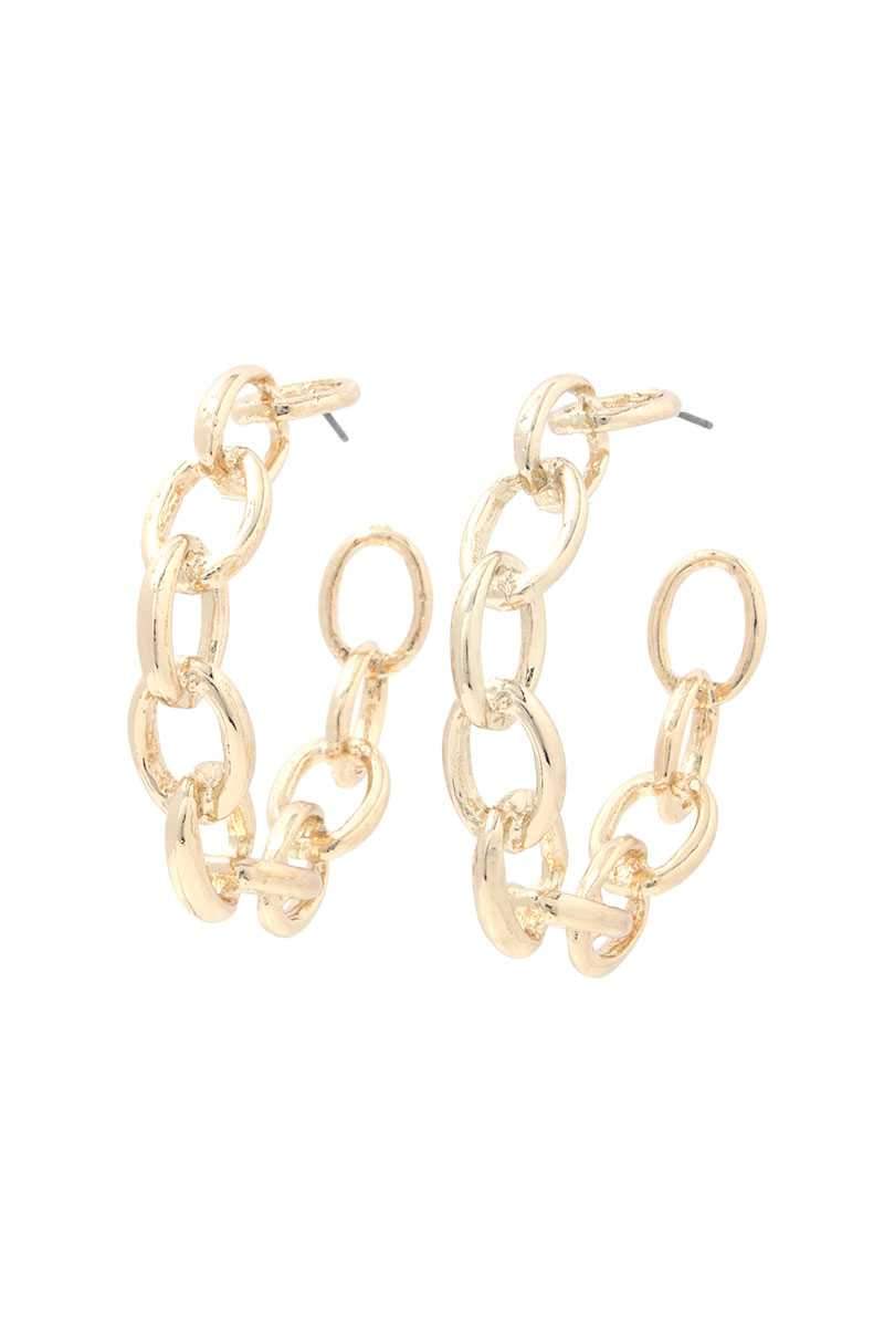 Ride or Die Chain Hoops ilamentsjewelry