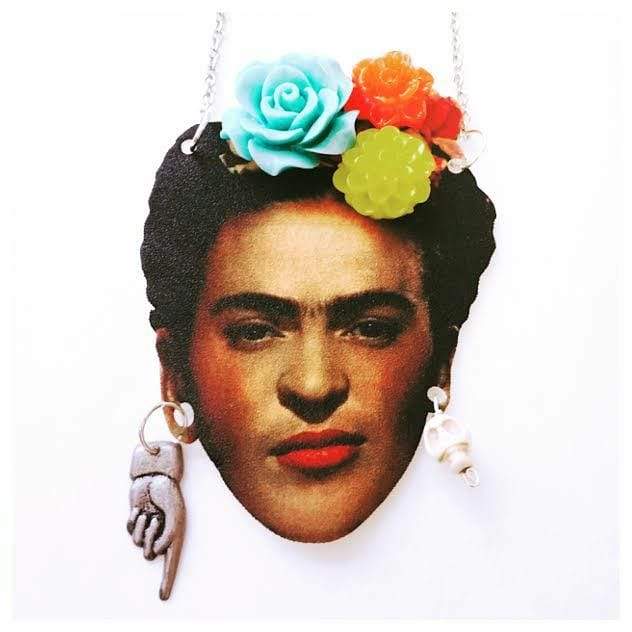 Frida Kahlo Self Portrait Necklace ilaments Jewelry