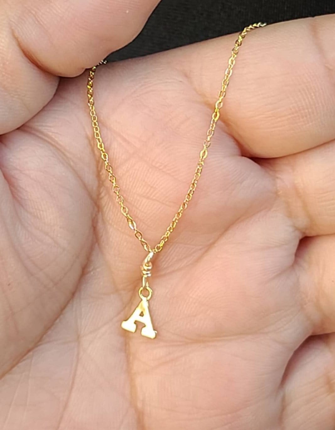 Initial 14kt Gold Fill Necklace ilaments Jewelry