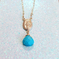 La Virgencita Turquoise Healing Necklace ilamentsjewelry
