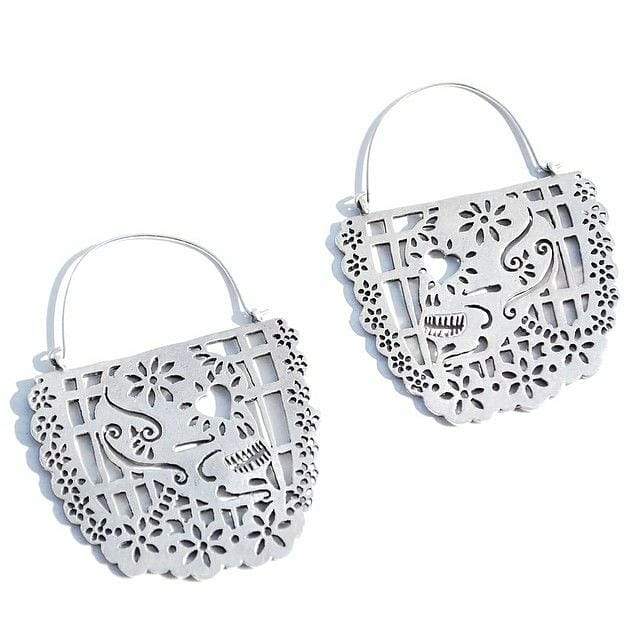 Papel Picado Sterling Silver Arracadas ilaments Jewelry