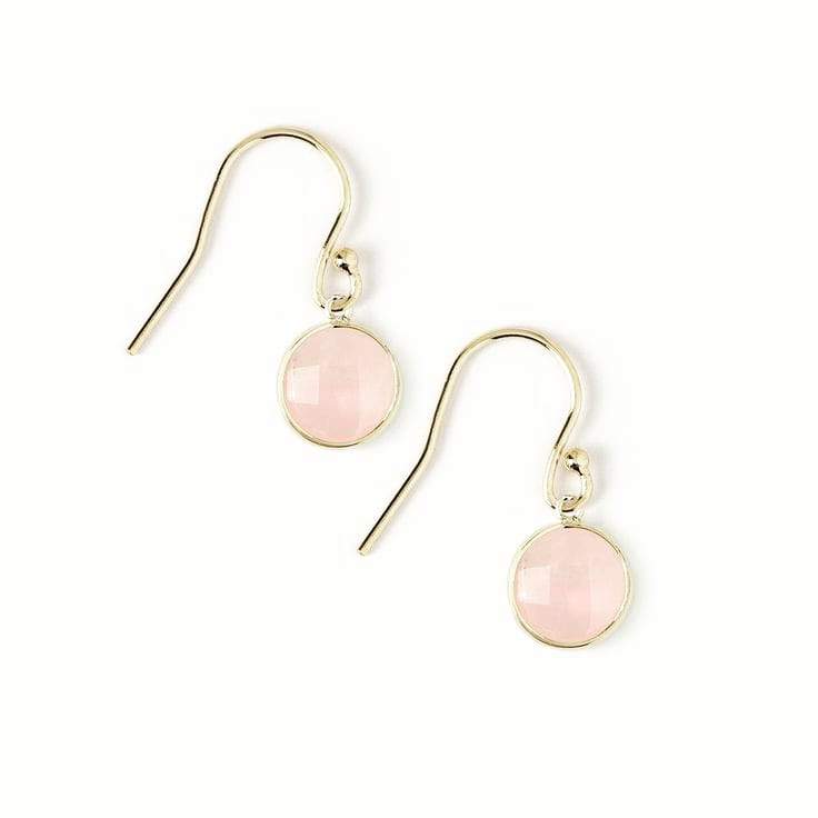 Rose Quartz Faceted Earrings ilaments Jewelry