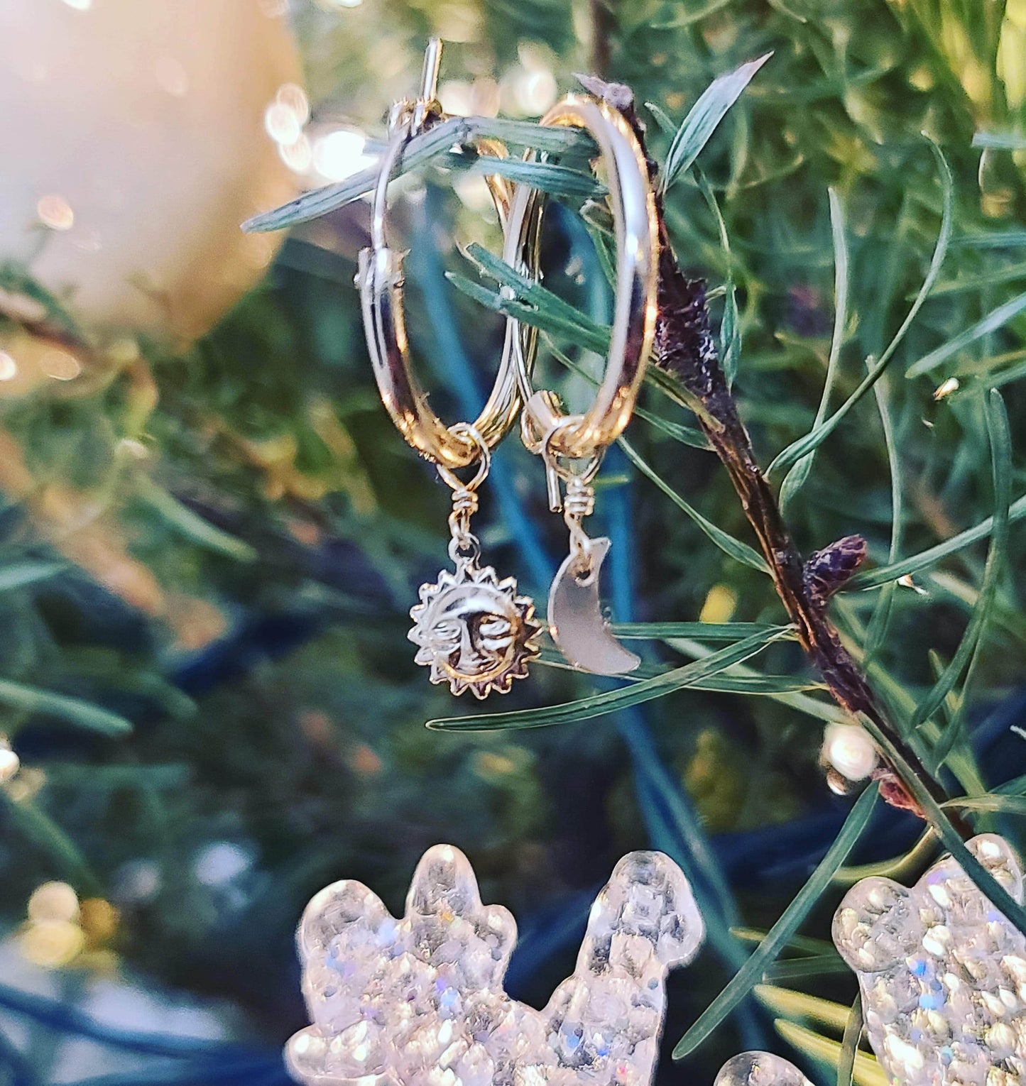 Sol y Luna Hoop Earrings ilaments Jewelry