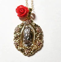 Virgen de Guadalupe Charm Necklace ilaments Jewelry
