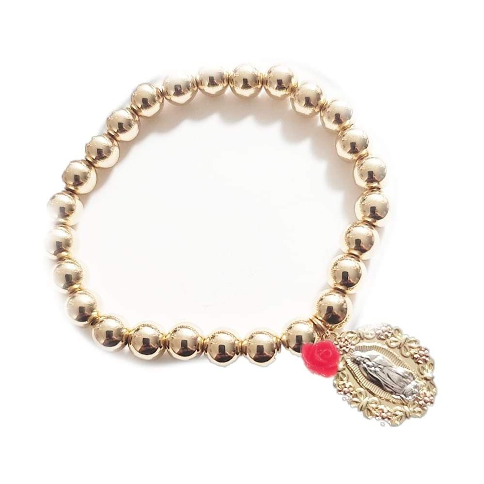 Virgencita Gold Bead Bracelet ilaments Jewelry