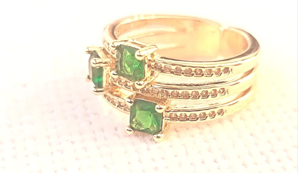 Emerald Cuff Ring ilaments Jewelry