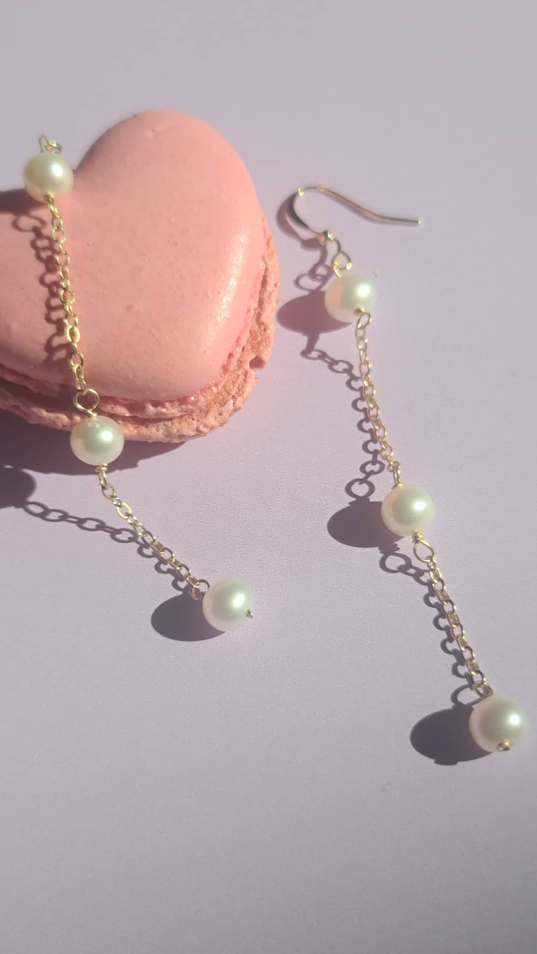 Pearl Dangle Earrings ilaments Jewelry