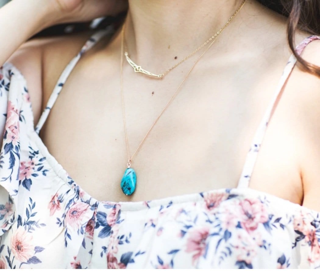 Turquoise Protection Necklace ilaments Jewelry