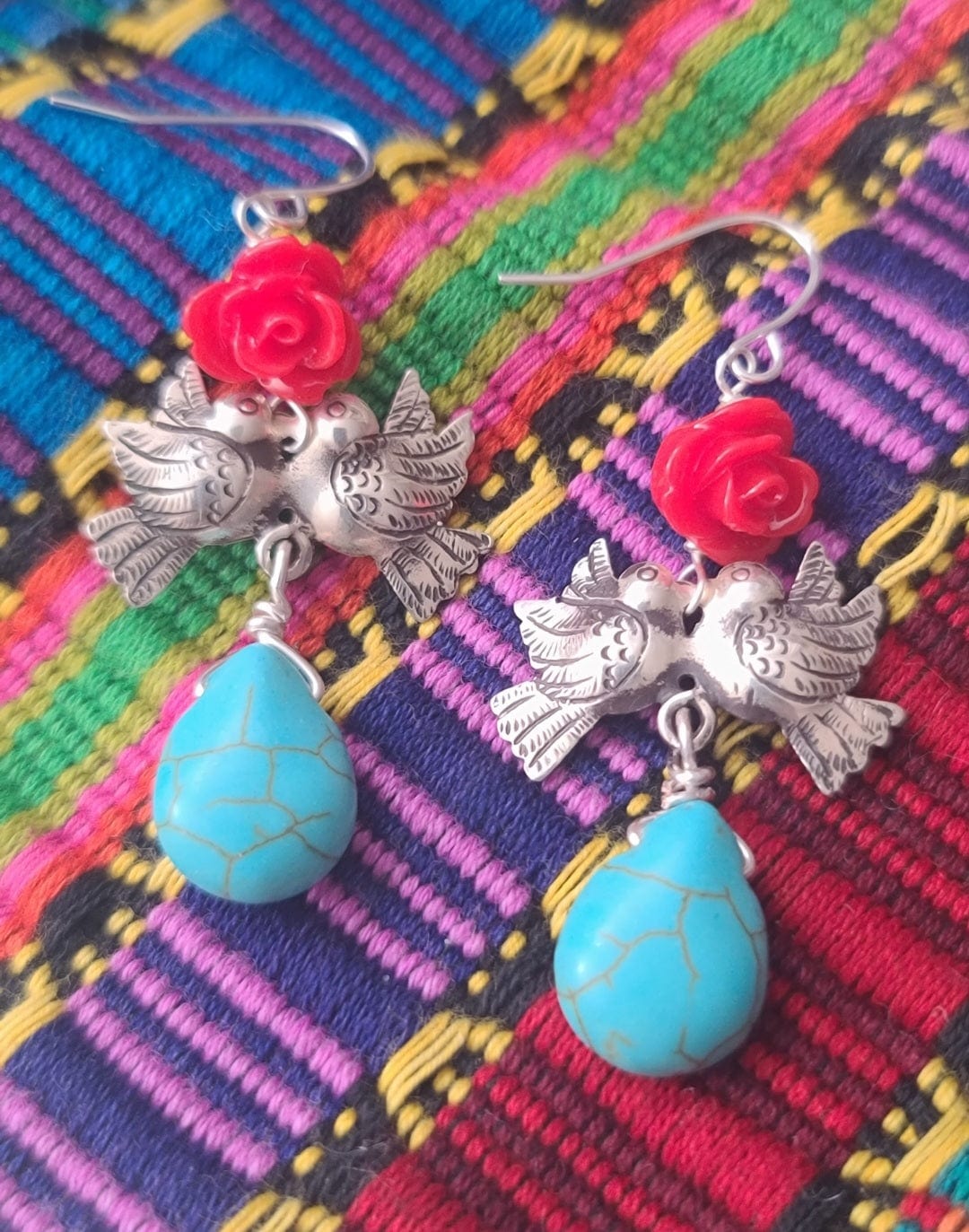 Lovebird Turquoise Earrings ilaments Jewelry