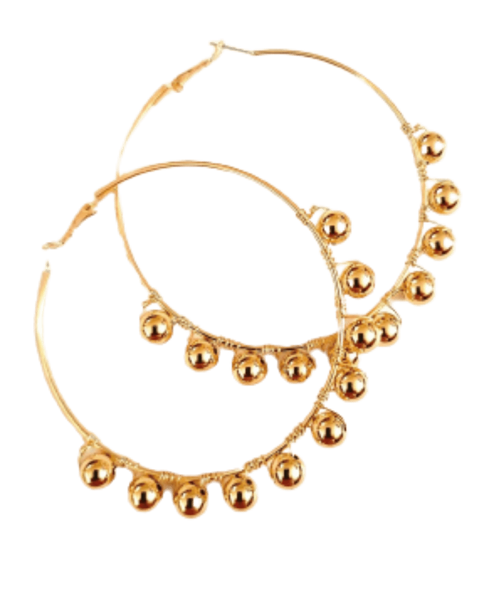 Poderosa Bead Hoop Earrings ilaments Jewelry