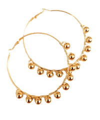 Poderosa Bead Hoop Earrings ilaments Jewelry