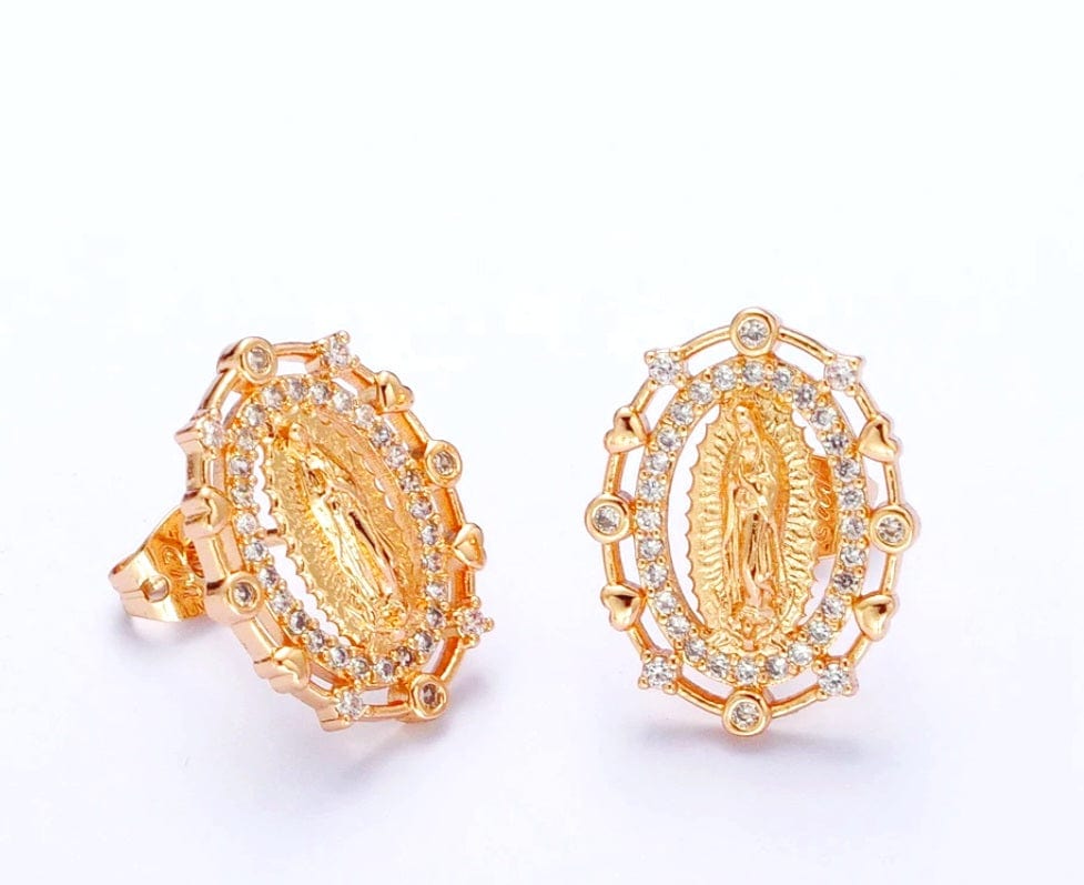 Virgen Cz Post Earrings ilaments Jewelry