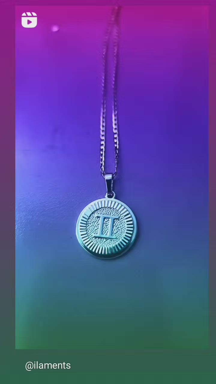 Zodiac Silver Plated Necklace