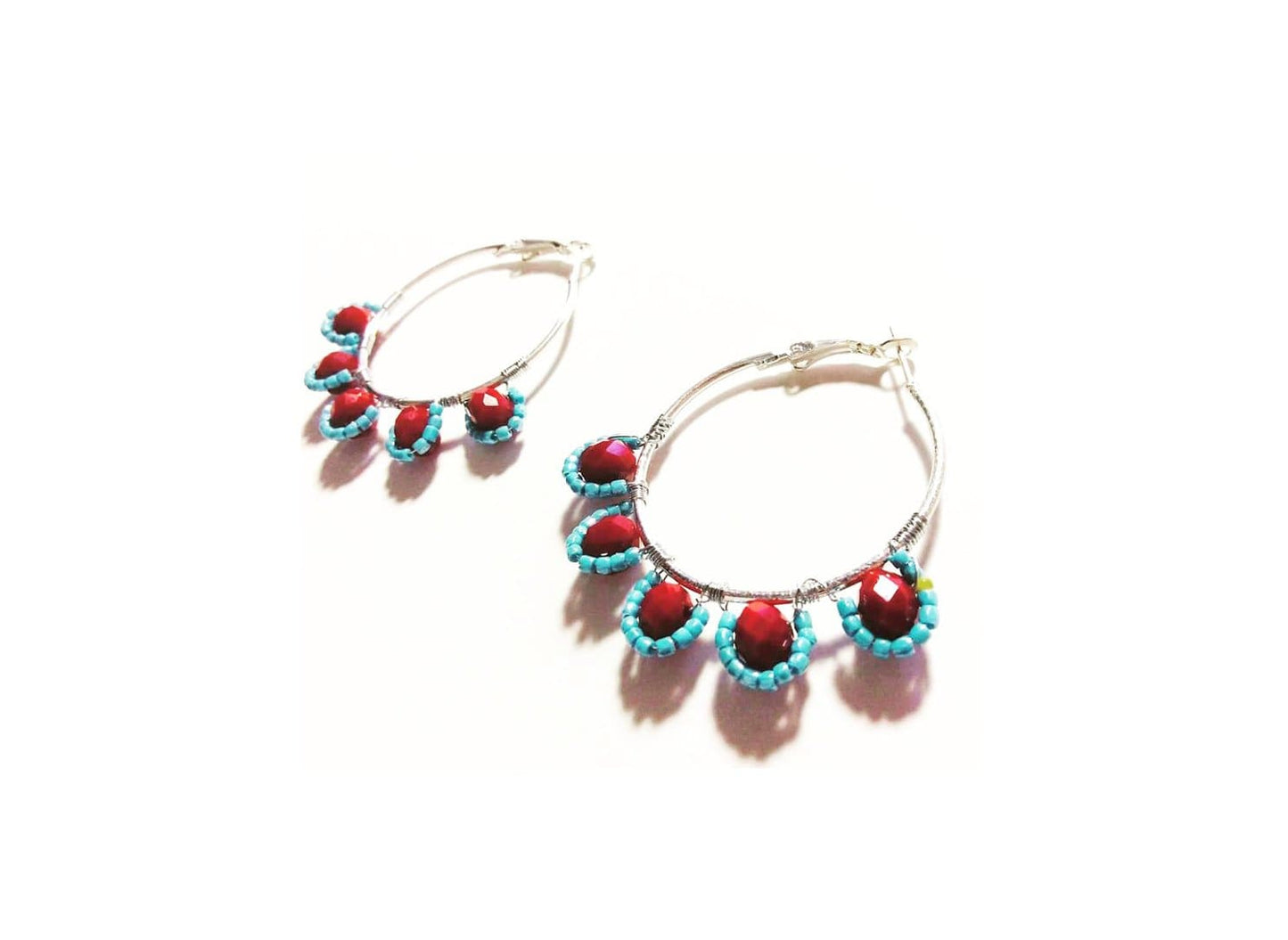 Crystal Floral Hoops ilamentsjewelry